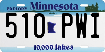 MN license plate 510PWI