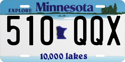 MN license plate 510QQX