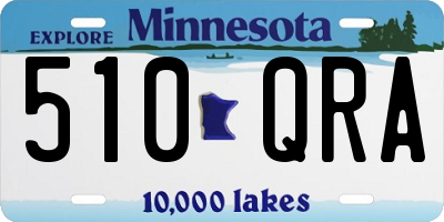 MN license plate 510QRA