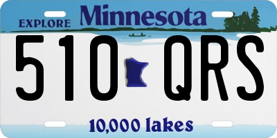 MN license plate 510QRS