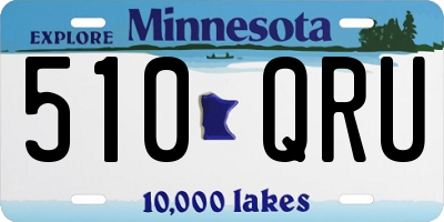 MN license plate 510QRU