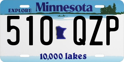 MN license plate 510QZP