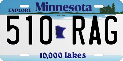MN license plate 510RAG