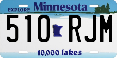 MN license plate 510RJM