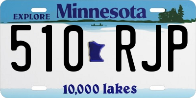 MN license plate 510RJP