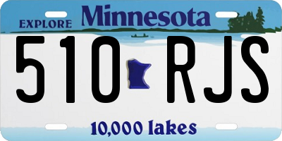 MN license plate 510RJS