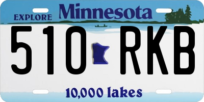 MN license plate 510RKB
