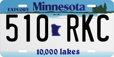 MN license plate 510RKC