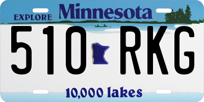 MN license plate 510RKG
