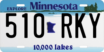 MN license plate 510RKY