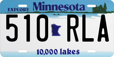 MN license plate 510RLA