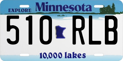 MN license plate 510RLB