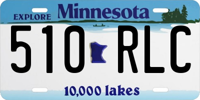 MN license plate 510RLC