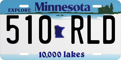 MN license plate 510RLD