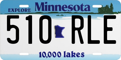 MN license plate 510RLE