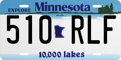 MN license plate 510RLF