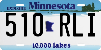 MN license plate 510RLI