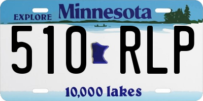 MN license plate 510RLP