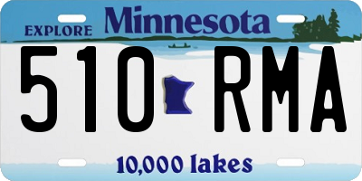 MN license plate 510RMA