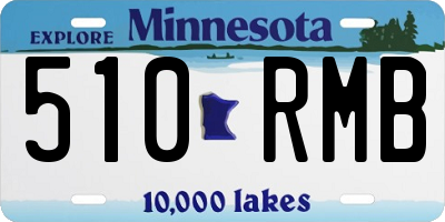 MN license plate 510RMB