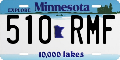 MN license plate 510RMF