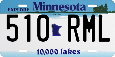 MN license plate 510RML