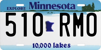 MN license plate 510RMO