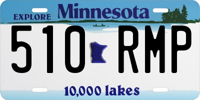 MN license plate 510RMP