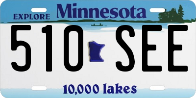 MN license plate 510SEE