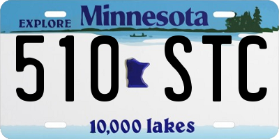 MN license plate 510STC