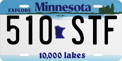 MN license plate 510STF