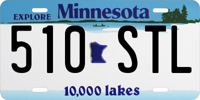 MN license plate 510STL