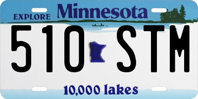 MN license plate 510STM