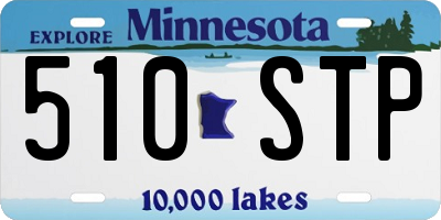 MN license plate 510STP