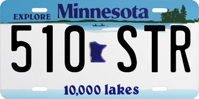 MN license plate 510STR