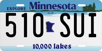 MN license plate 510SUI