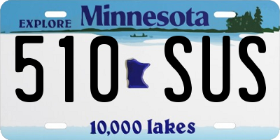 MN license plate 510SUS