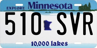 MN license plate 510SVR