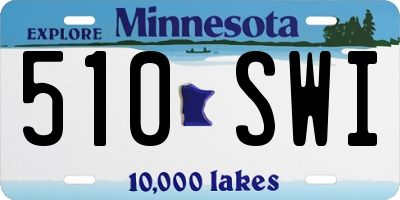 MN license plate 510SWI