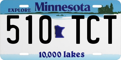 MN license plate 510TCT