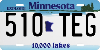 MN license plate 510TEG