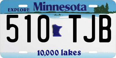 MN license plate 510TJB