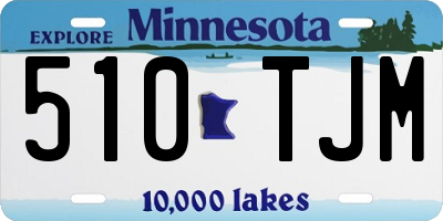 MN license plate 510TJM
