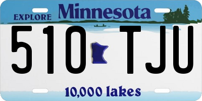MN license plate 510TJU
