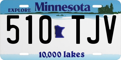 MN license plate 510TJV