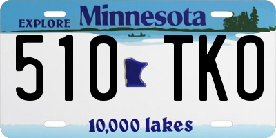 MN license plate 510TKO