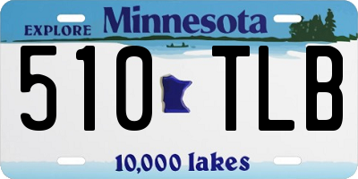 MN license plate 510TLB