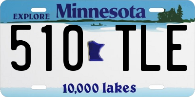 MN license plate 510TLE