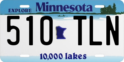 MN license plate 510TLN