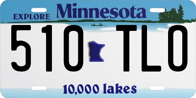 MN license plate 510TLO